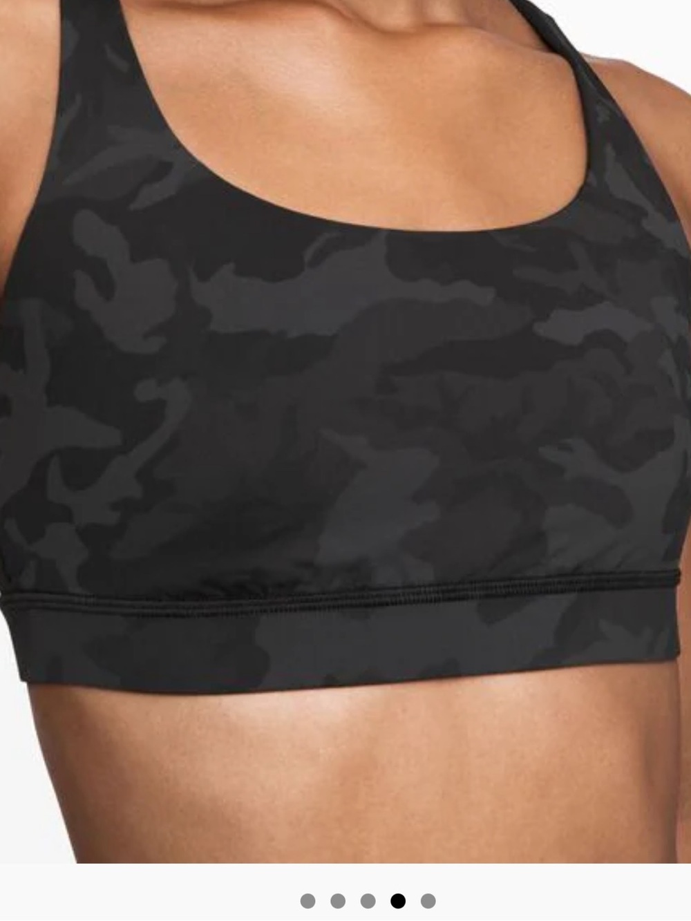 Lululemon “Energy” Sports Bra 8 - Charcoal Camo - Picture 8 of 11